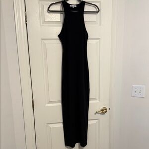 Reformation Black Midi Dress